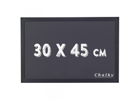 Chalky Kara Tahta Siyah Çerçeveli 30x45 cm